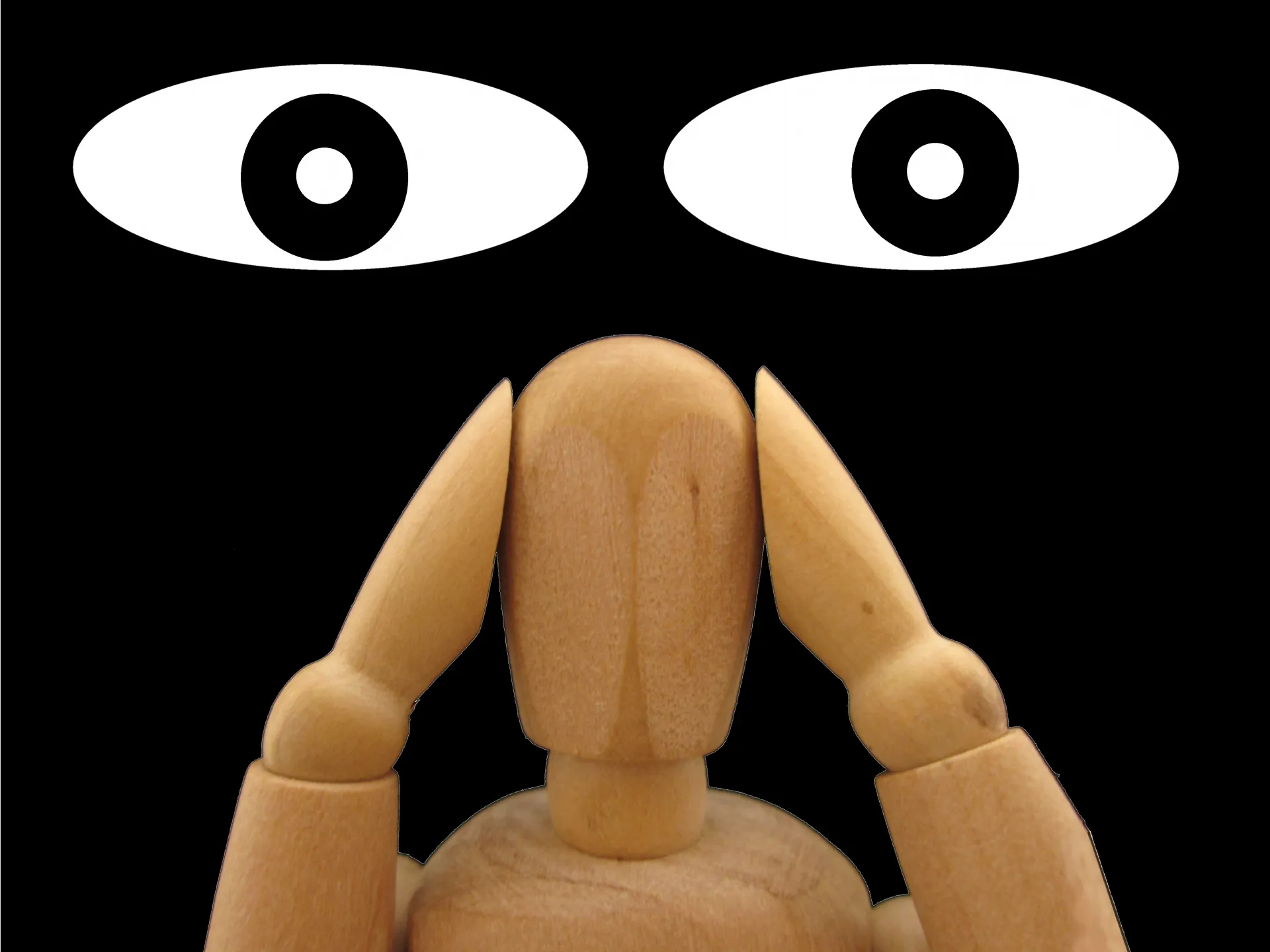 見られている意識や監視を表現したイメージビジュアル