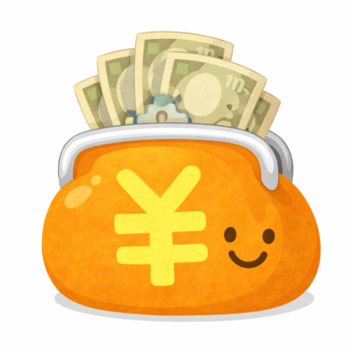 お財布とお札のイラスト